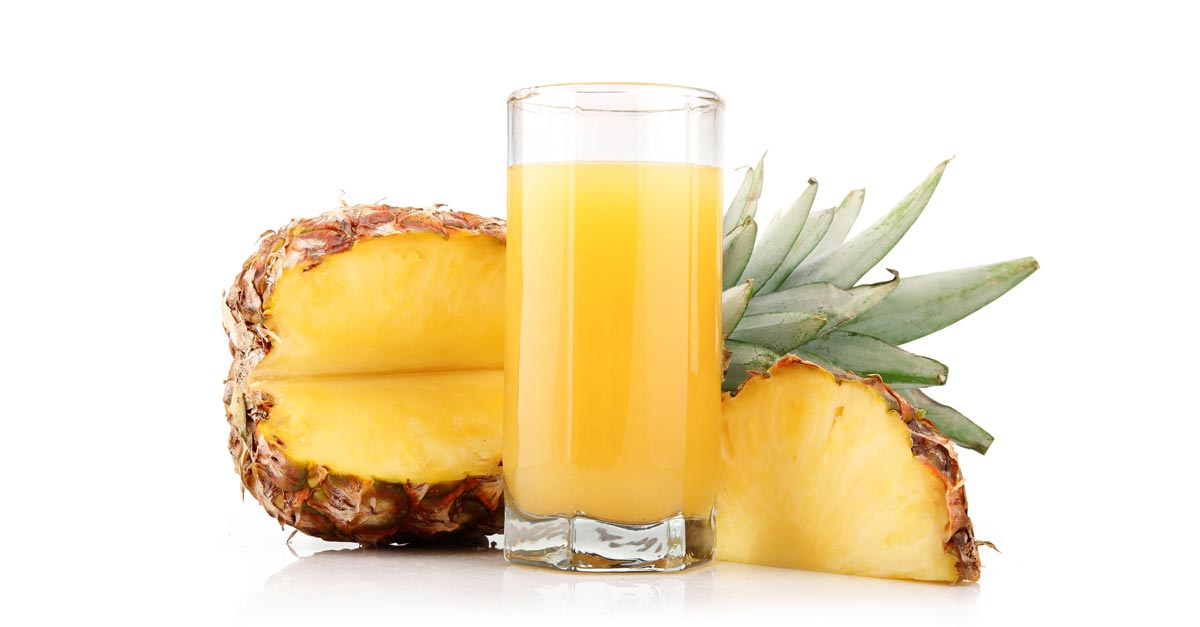 Свежевыжатый ананасовый сок