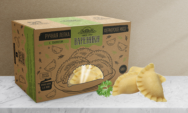 Вареники замороженные с творогом