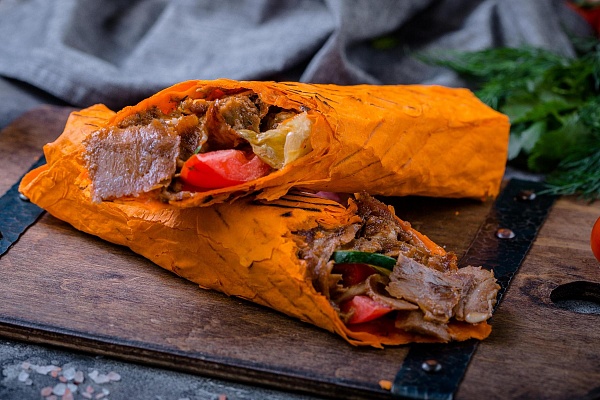 Шаурма курица+телятина в сырном лаваше