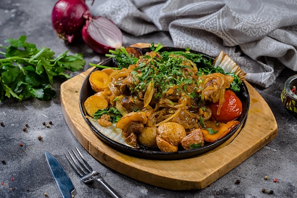 «Казан-кебаб» из утиной грудки