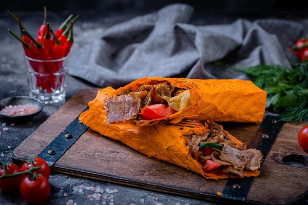 Шаурма телятина+ягненок в сырном лаваше