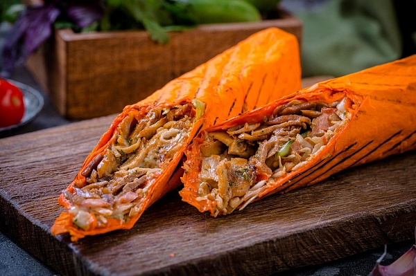 Шаурма курица+телятина+ягненок в сырном лаваше