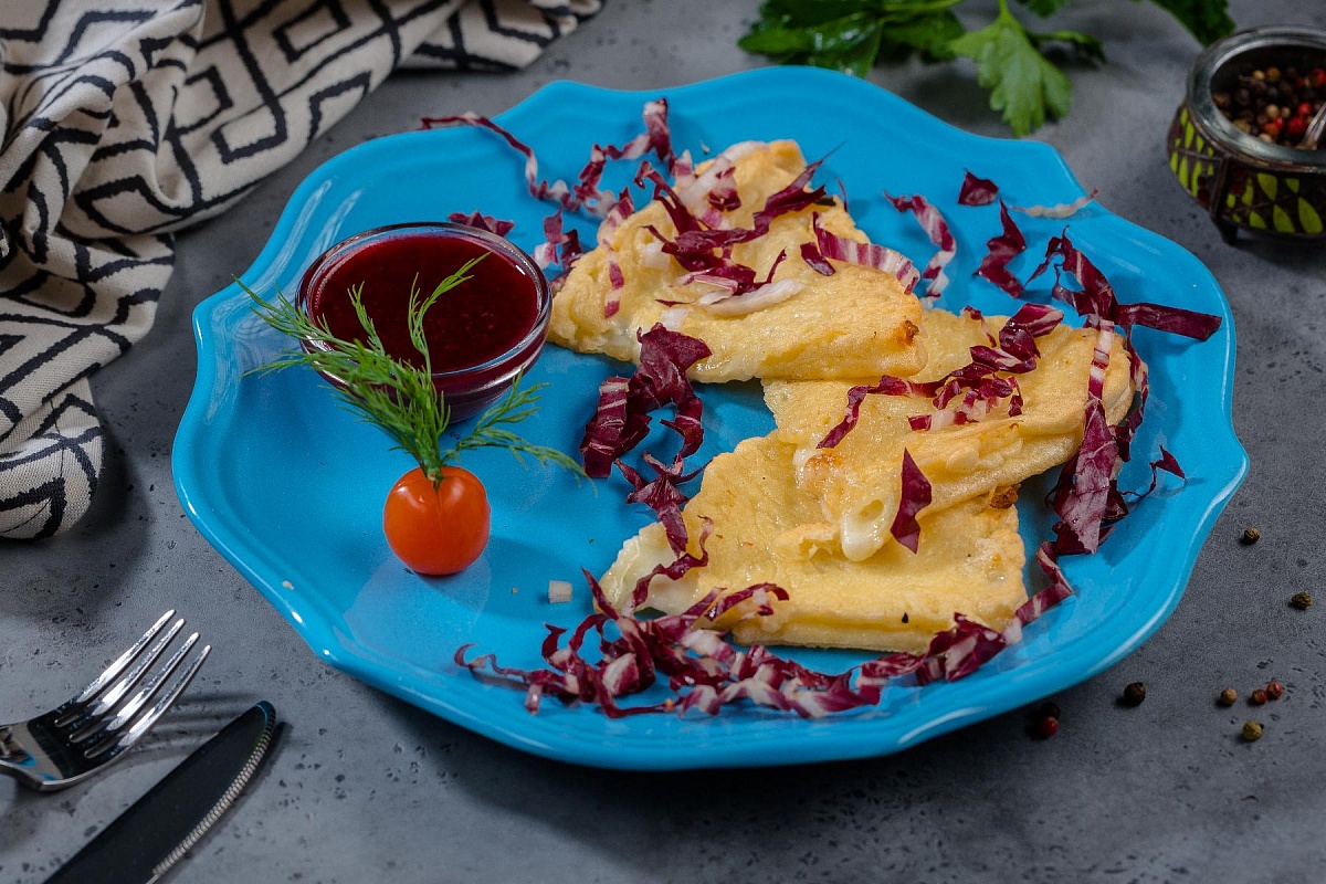 Сыр «Сулугуни», жаренный в кляре